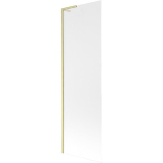 Vaňová zástena Mexen Next L s jedným krídlom 60 x 150 cm, matná, kartáčované zlato - 895-060-000-03-30-55
