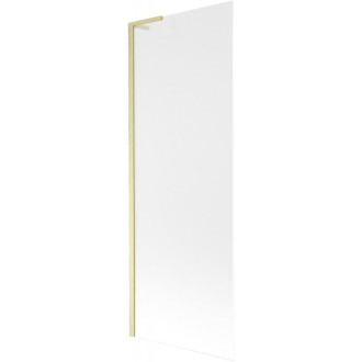 Vaňová zástena Mexen Next L s jedným krídlom 70 x 150 cm, matná, kartáčované zlato - 895-070-000-03-30-55