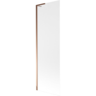 Vaňová zástena Mexen Next L s jedným krídlom 60 x 150 cm, matná, ružové zlato - 895-060-000-03-30-60