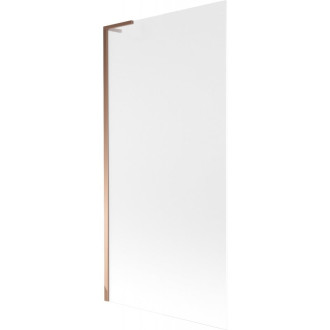 Vaňová zástena Mexen Next L s jedným krídlom 90 x 150 cm, matná, ružové zlato - 895-090-000-03-30-60