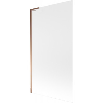 Vaňová zástena Mexen Next L s jedným krídlom 100 x 150 cm, matná, ružové zlato - 895-100-000-03-30-60