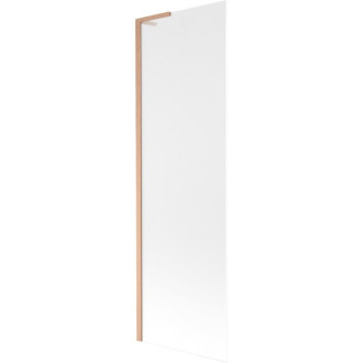 Vaňová zástena Mexen Next L s jedným krídlom 60 x 150 cm, matná, kartáčovaná meď - 895-060-000-03-30-65