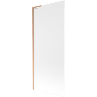 Vaňová zástena Mexen Next L s jedným krídlom 80 x 150 cm, matná, kartáčovaná meď - 895-080-000-03-30-65