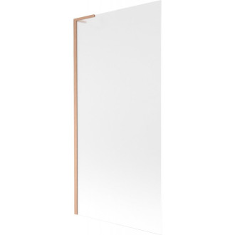Vaňová zástena Mexen Next L s jedným krídlom 90 x 150 cm, matná, kartáčovaná meď - 895-090-000-03-30-65