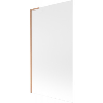 Vaňová zástena Mexen Next L s jedným krídlom 100 x 150 cm, matná, kartáčovaná meď - 895-100-000-03-30-65
