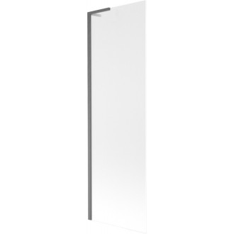 Vaňová zástena Mexen Next L s jedným krídlom 60 x 150 cm, hmlistá, kartáčovaná pištoľovo sivá - 895-060-000-03-30-66