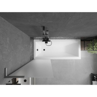 Vaňová zástena Mexen Next L s jedným krídlom 60 x 150 cm, hmlistá, kartáčovaná pištoľovo sivá - 895-060-000-03-30-66