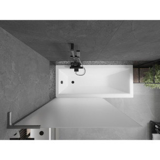 Vaňová zástena Mexen Next L s jedným krídlom 100 x 150 cm, hmlistá, kartáčovaná pištoľovo sivá - 895-100-000-03-30-66