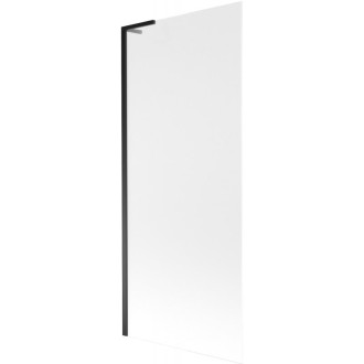 Vaňová zástena Mexen Next L s jedným krídlom 80 x 150 cm, matná, čierna - 895-080-000-03-30-70