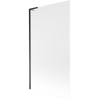 Vaňová zástena Mexen Next L s jedným krídlom 100 x 150 cm, matná, čierna - 895-100-000-03-30-70