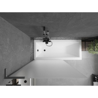 Vaňová zástena Mexen Next L s jedným krídlom 100 x 150 cm, matná, strieborná - 895-100-000-03-30-95