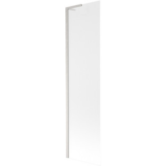Vaňová zástena Mexen Next L s jedným krídlom 50 x 150 cm, matná, kartáčovaný nikel - 895-050-000-03-30-97