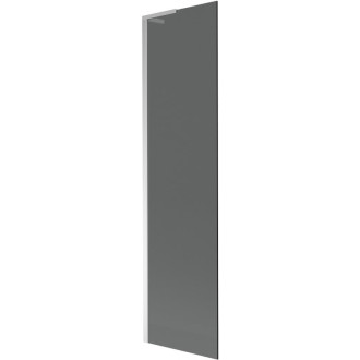Vaňová zástena Mexen Next L s jedným krídlom 50 x 150 cm, grafit, chróm - 895-050-000-03-40-01