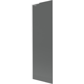 Vaňová zástena Mexen Next L s jedným krídlom 60 x 150 cm, grafitová, biela - 895-060-000-03-40-20