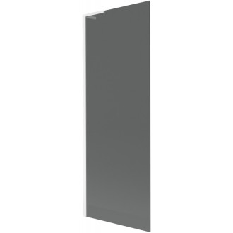 Vaňová zástena Mexen Next L s jedným krídlom 70 x 150 cm, grafitová, biela - 895-070-000-03-40-20