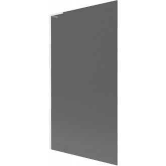 Vaňová zástena Mexen Next L s jedným krídlom 100 x 150 cm, grafitová, biela - 895-100-000-03-40-20