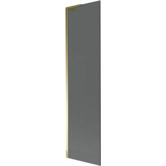 Vaňová zástena Mexen Next L s jedným krídlom 50 x 150 cm, grafitová, zlatá - 895-050-000-03-40-50