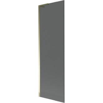 Vaňová zástena Mexen Next L s jedným krídlom 60 x 150 cm, grafitová, zlatá - 895-060-000-03-40-50