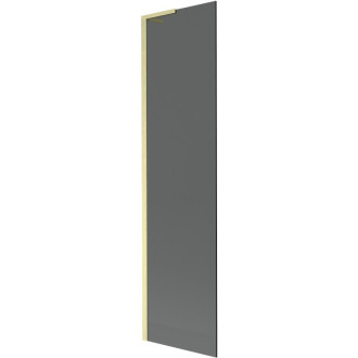 Vaňová zástena Mexen Next L s jedným krídlom 50 x 150 cm, grafit, kartáčované zlato - 895-050-000-03-40-55