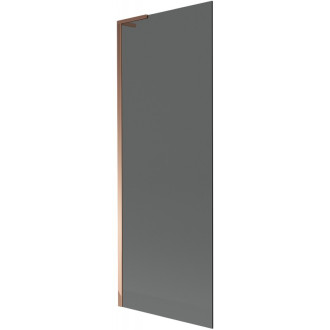 Vaňová zástena Mexen Next L s jedným krídlom 70 x 150 cm, grafit, ružové zlato - 895-070-000-03-40-60