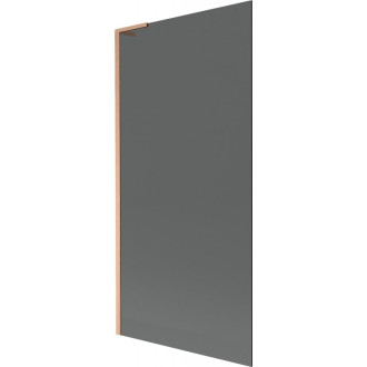 Vaňová zástena Mexen Next L s jedným krídlom 90 x 150 cm, grafit, kartáčovaná meď - 895-090-000-03-40-65