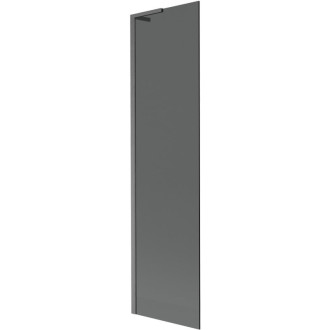 Vaňová zástena Mexen Next L s jedným krídlom 50 x 150 cm, grafitová, kartáčovaná pištoľovo sivá - 895-050-000-03-40-66
