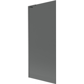 Vaňová zástena Mexen Next L s jedným krídlom 80 x 150 cm, grafit, kartáčovaná pištoľovo sivá - 895-080-000-03-40-66