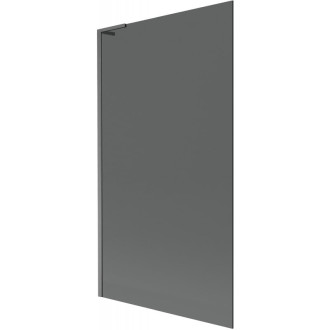 Vaňová zástena Mexen Next L s jedným krídlom 100 x 150 cm, grafit, kartáčovaná pištoľovo sivá - 895-100-000-03-40-66