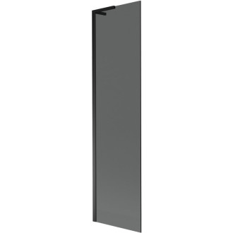 Vaňová zástena Mexen Next L s jedným krídlom 50 x 150 cm, grafitová, čierna - 895-050-000-03-40-70