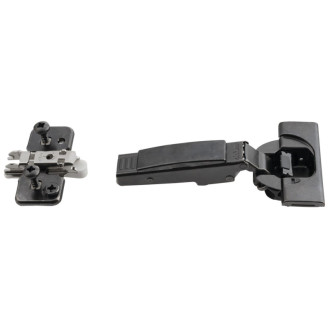 BLUM nábytkový závěs naložený, integr.tlumení, včetně krytek, černý onyx D-71B3550 53205