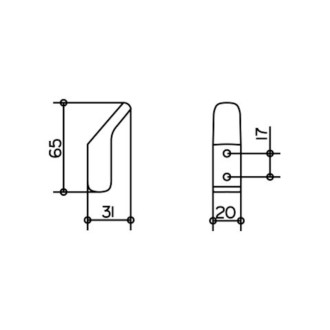 Háček Keuco Moll chrom 12715010000