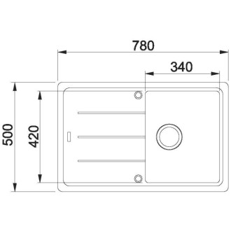 Dřez Franke BFG 611-78 černá 114.0661.513