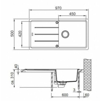 Dřez Franke BFG 611 onyx 114.0285.305