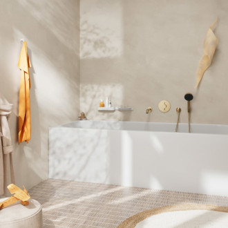 Vanová baterie Hansgrohe DuoTurn S bez podomítkového tělesa kartáčovaný bronz 75418140