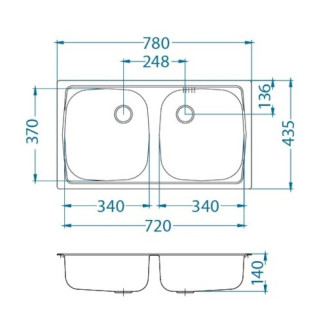Dřez Alveus Basic 160 nerez 1039144