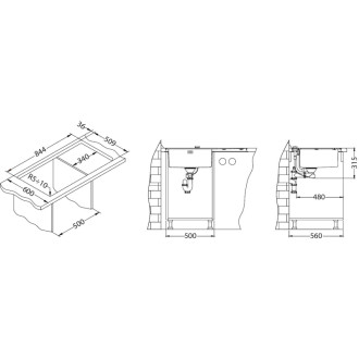 Dřez Alveus Pure 50 nerez 1103653