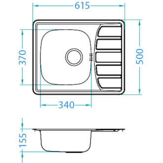 Dřez Alveus ZOOM 10 satin 1098940