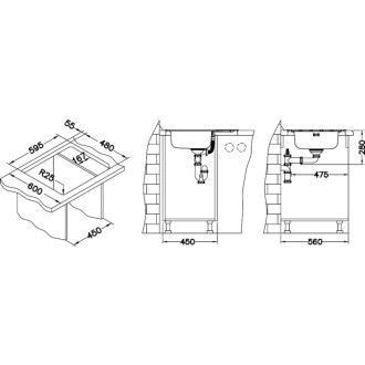 Dřez Alveus ZOOM 10 satin 1098940