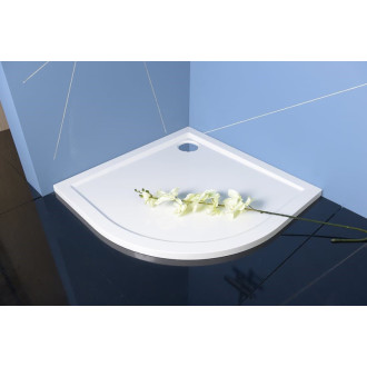 Sprchová vanička čtvrtkruhová Polysan 90x90 cm 41511