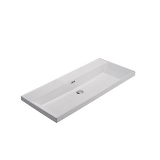 Nábytkové umývadlo SAT B-Way 101x46,5 cm biela matná, otvor pre batériu uprostred SATBW10046WM
