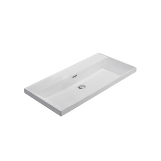 Nábytkové umývadlo SAT B-Way 81x46,5 cm biela matná s otvorom pre batériu uprostred SATBW8046WM