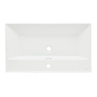 Nábytkové umyvadlo SAT B-Way 81x46,5 cm bílá matná s otvorem pro baterii uprostřed SATBW8046WM