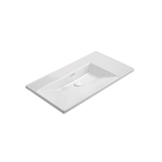 Nábytkové umývadlo SAT B-Way 81x46 cm biele matné otvor pre batériu uprostred SATBWA8046WM