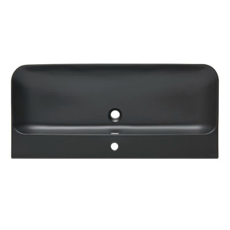 Nábytkové umyvadlo SAT Fusion 100,6x46 cm černá matná otvor pro baterii uprostřed SATFUS10046BKM