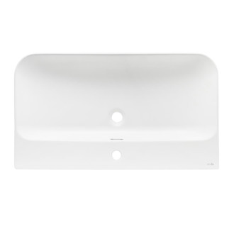 Nábytkové umyvadlo SAT Fusion 81x46 cm bílá matná, otvor pro baterii uprostřed SATFUS8046MW