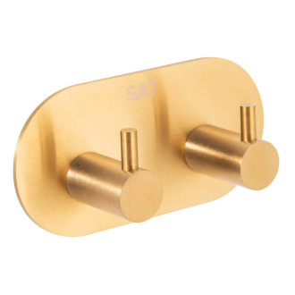 Dvojháček,lepicí,broušené zlato,ovál HACEKNALEP2KBZ