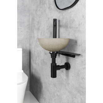 TETRIS držák umývátka, stojánková baterie, levý, černá mat TZ424 TZ424 52657