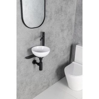 TETRIS držák umývátka, stojánková baterie, pravý, černá mat TZ427 TZ427 52658