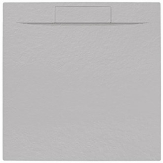 Sprchová vanička štvorcová SAT Fusion 90x90 cm liaty mramor Gris Perla SATFU9090GRP