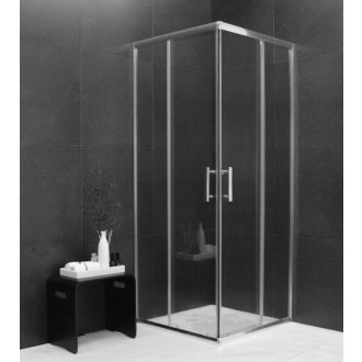 MEXEN RIO sprchovací kút štvorec 90x90x190 cm 5mm chróm-číre 860-090-090-01-00